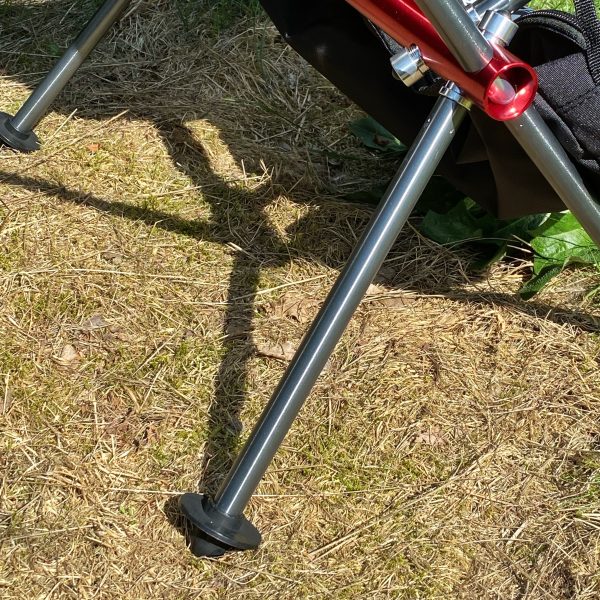 Detailaufnahme vom Campingstuhl-Klappmechanismus