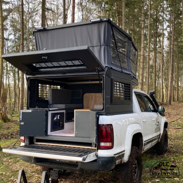 Capra Camper 3.0 Wohnkabine montiert auf einem Pick Up